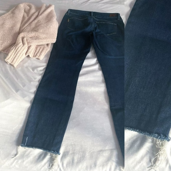 Paige Verdugo ankle raw hem jeans in Darton distressed - Picture 3 of 12